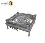 اجاق پلوپز 4 شعله رنگ کوره ای در ابعاد 80 در 80 | استیل زرین