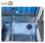 بخش شیر و سینک بار استیشن | استیل زرین