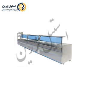 خط کامل سلف سرویس | تاپینگ، کانتر سرد و گرم | استیل زرین