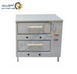 فر پیتزا صندوقی دو طبقه برند استیل زرین