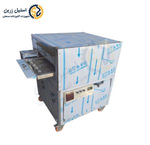 فر پیتزا ریلی دهنه 50 موتور پایین | استیل زرین