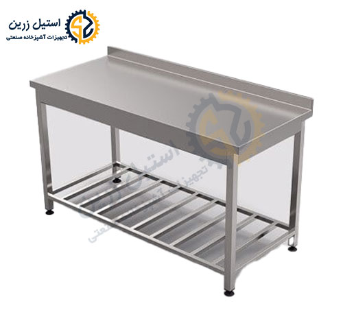 میز کار استیل 150 سانتی | استیل زرین