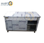 کابینت استیل زمینی درب کشویی | استیل زرین