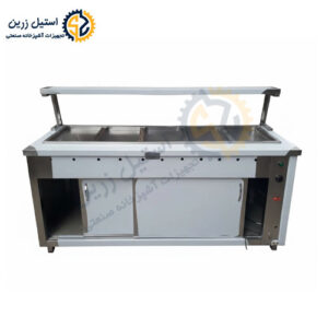 کانتر گرم رف دار | تولید انواع تجهیزات آشپزخانه صنعتی استیل زرین