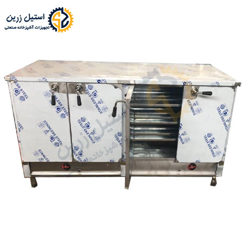 گرمخانه دو قلو 120 نفره استیل زرین