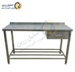 میز کار استیل کشو دار از برند استیل زرین