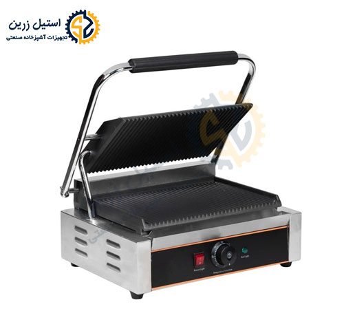 دستگاه ساندویچ میکر تک درب | استیل زرین