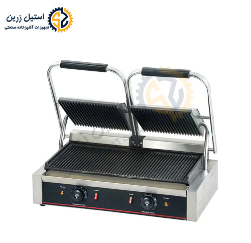 ساندویچ میکر دو درب | استیل زرین