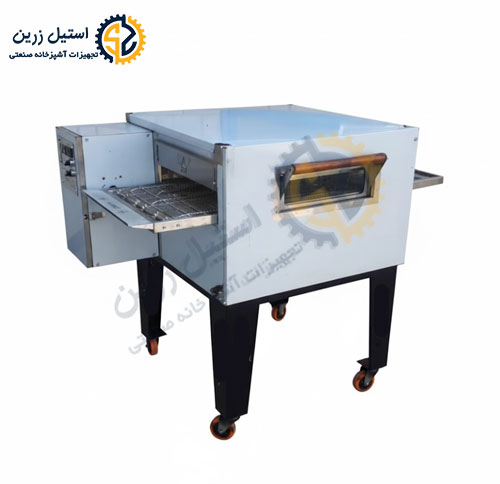 فر پیتزا ریلی دهنه 50 موتور بغل | استیل زرین