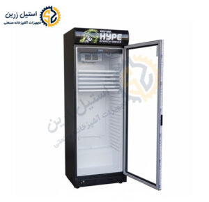 یخچال ایستاده ویترینی 60 سانتی | استیل زرین