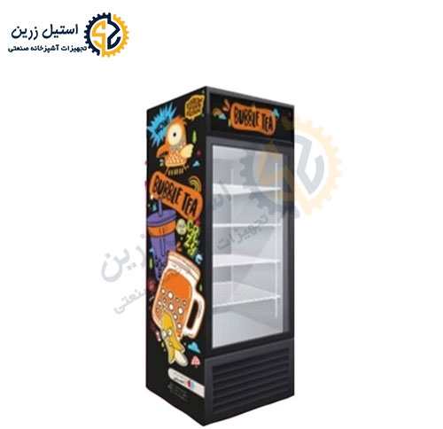 یخچال ایستاده ویترینی 60 سانتی | استیل زرین