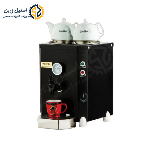 سماور هتلی برقی دوجداره برند آپوراک 30 لیتری | استیل زرین