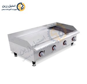 خرید و قیمت دستگاه گریل صنعتی 120 ترکیبی | استیل زرین