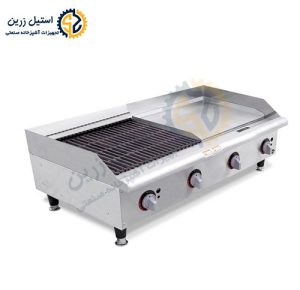 دستگاه گریل صنعتی 120 ترکیبی | استیل زرین