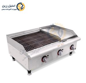 گریل صنعتی ترکیبی 90 سانت خرید + قیمت | استیل زرین