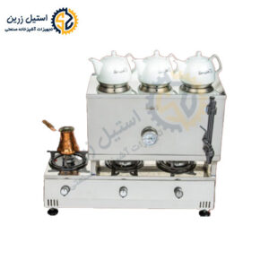 سماور گازی 30 لیتری آپوراک تک جداره شعله اضافه | استیل زرین