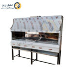 کباب پز رستورانی 2 متری هوددار | تولید استیل زرین